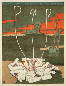 A „Pan”-t, egy német művészeti ismertetőt hirdető plakát reprodukciója