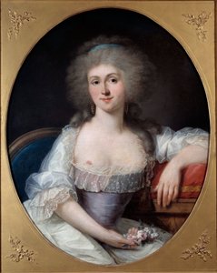 Marie Therese Louise de Savoie Carignan, de Lamballe hercegnő (1749-1792) portréja Joseph Siffred Duplessis (1725-1802) festménye (Joseph-Siffred, Joseph Siffrede, Joseph-Siffrede, Joseph Siffrein, Joseph-Siffrein metz)18Museethrein Képzőművészet