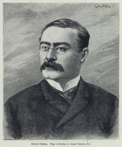 Rudyard Kipling (litho) alkotó: Joseph Simpson