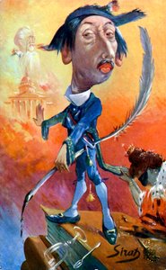 Maurice Barrès - Sirat karikatúrája