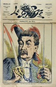Paul Painleve (1863-1933) francia matematikus és politikus portréja, Sirat dan „La Griffe” karikatúrája” 1917-ben.