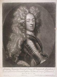 II. György, Nagy-Britannia királyának ovális portréja, 1706