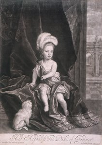 Vilmos, Gloucester hercege, gyermekként, 1720 körül
