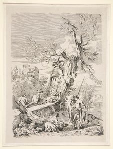 Visszatérés a horgászatról alkotó: Claude Joseph Vernet