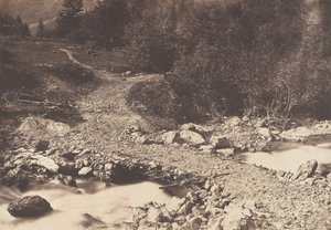 Palahíd a párizsi vízeséstől visszafelé, Luchon, 1853. alkotó: Joseph Vigier