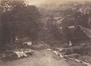 Montaubant falu Luchonból, 1853.
