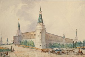 A Feltámadás tér és az Sándor-kert Moszkvában