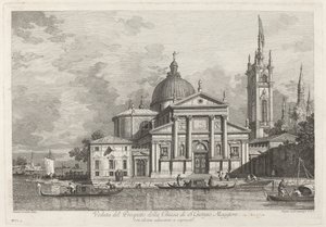 A S. Giorgio Maggiore-templom prospektusának képe, 1742.