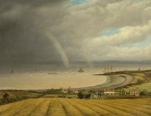 Kilátás Portisheadből Wales felé, 1832 körül alkotó: Joseph Walter
