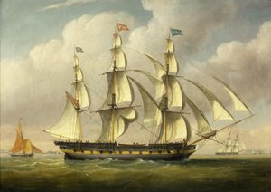 A „Severn” hajó, 1835 körül (olaj, vászon)