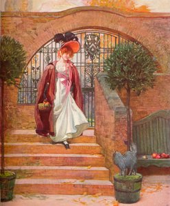 The Orchard, Harrow: A bejárati kapu és lépcsők, c1880-1903, 1903