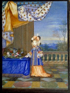 A francia Nagy Dauphin Lajos, XIV. Lajos fia teljes alakos portréja Ifjabb Joseph Werner (1637-1710) festménye