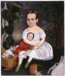 Joseph Whiting Stock New England-i kislány portréja