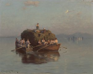 Szénahajó a Chiemsee-n