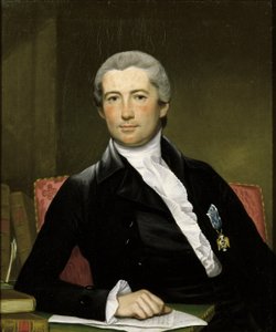 Giles tábornok portréja alkotó: Joseph Wright