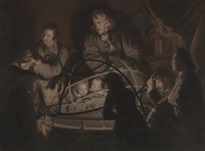 Filozófus előadást tart az Orreryről alkotó: Joseph Wright of Derby