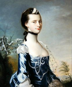 Elizabeth Copestake portréja (†1790) (olaj, vászon) alkotó: Joseph Wright of Derby