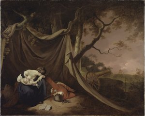 A halott katona, 1789 körül (olaj, vászon) alkotó: Joseph Wright of Derby