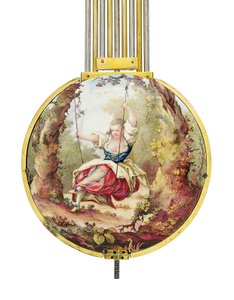 XVI. Lajos hónapos átlag és szoláris idő kandalló szabályozó javítási funkcióval alkotó: Joseph and Robin Robert  Coteau