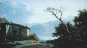 Tavaszi jelenet Franciaországban (olaj, vászon)