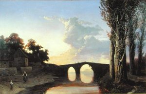 Folyó és híd Dél-Franciaországban (olaj, vászon)