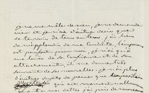 Autogramlevél Eugene de Beauharnais-nak, Párizs, 1809. január 2. (toll és tinta papíron) alkotó: Josephine de Beauharnais