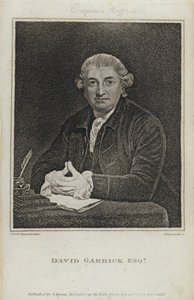 David Garrick angol színész, drámaíró és színházi menedzser (metszet)