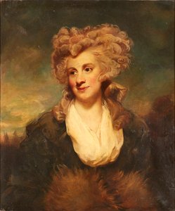 Lady De Clifford félalakos portréja (olaj, vászon) alkotó: Joshua (after) Reynolds