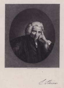 Laurence Sterne ír író és pap, a Tristram Shandy (metszet) szerzője alkotó: Joshua (after) Reynolds