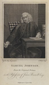 Samuel Johnson angol író és lexikográfus (metszet) alkotó: Joshua (after) Reynolds
