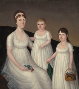 Grace Allison McCurdy Mrs. Hugh McCurdy és lányai, Mary Jane és Letitia Grace, c1806.