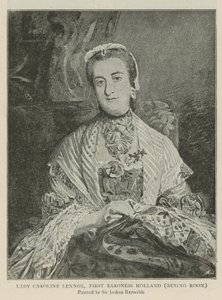 Lady Caroline Lennox, Hollandia első bárónője alkotó: Joshua Reynolds