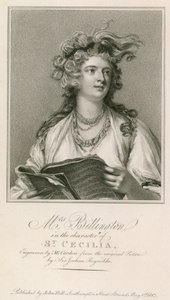 Mrs Billington a Szent Cecília szerepében alkotó: Joshua Reynolds