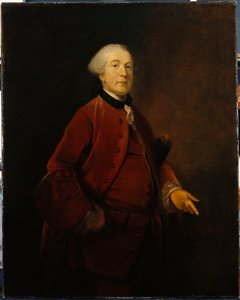 George Ashby portréja, álló, háromnegyed hosszú, zakót és mellényt visel alkotó: Joshua Reynolds