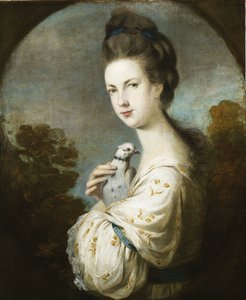 Juliet Langton kisasszony álló portréja, félhosszúság, 1764 alkotó: Joshua Reynolds