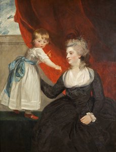 A tisztelt Frances Courtenay, Lady Honywood és lánya alkotó: Joshua Reynolds