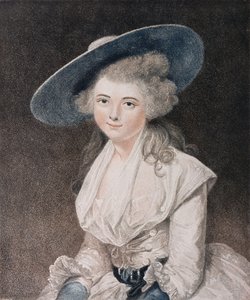 The Honorable Miss Bingham (†1831) metszett Francesco Bartolozzi (1727-1815), kiadta: E. M. Diemar, 1786 (csúcsmetszet) alkotó: Joshua Reynolds