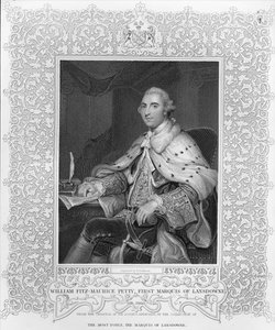 William Fitz-Maurice Petty, Lansdowne első márkija, metszett H. Robinson alkotó: Joshua Reynolds