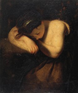 Fiatal lány alszik (olaj, vászon) alkotó: Joshua Reynolds