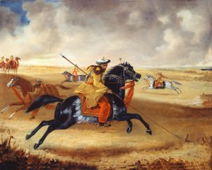 Skinners Horse at Exercise, 1840 körül alkotó: Joshua Reynolds Gwatkin