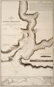 Fowey kikötőjének felmérése alkotó: Joshua Thomas Austen