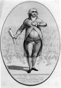 A tiszteletreméltó Charles James Fox (1749-1806), Westminster város egyik képviselője, Thomas Trotter metszete (1750-1803 körül). alkotó: Joshua after Cristall
