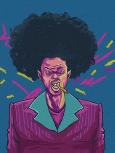 Erőteljes afro-dohányos alkotó: Joshua msonthe