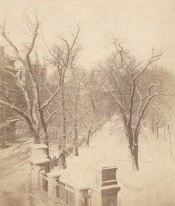 Boston Common Snow Scene,1850-es évek (fotó)