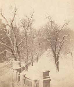 Boston Common Snow Scene, 1850-es évek.