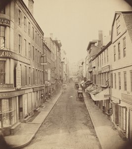 School Street, Boston, 1850-es évek.