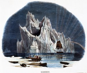 Jéghegyek, a természet jelenségeiből, 1849