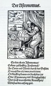 Egy csillagász Hans Sachs versével, kiad. Frankfurt 1568 alkotó: Jost Amman