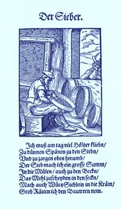 Szitakészítő alkotó: Jost Amman