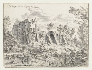 Leuven kastélya, 1675 (toll és tinta papíron)